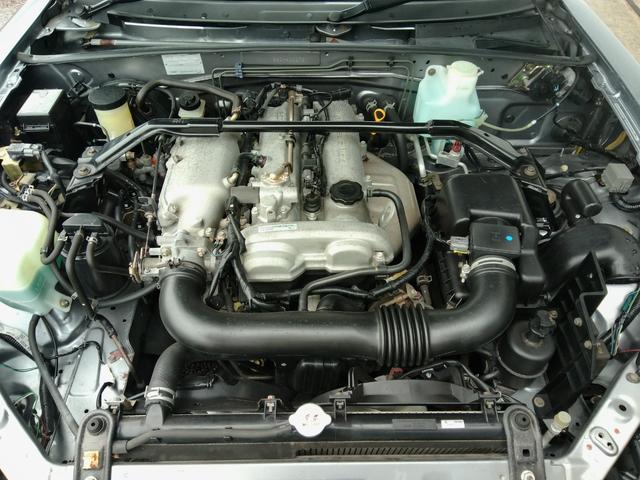 ロードスター RS 最終型!6速MT!チタニウムグレーメタリックII ブラックレザーシート BOSEサウンドシステムCD/MD スピーカー付きウインドデフレクター 専用16インチアルミ ETC Wエアバック(35枚目)