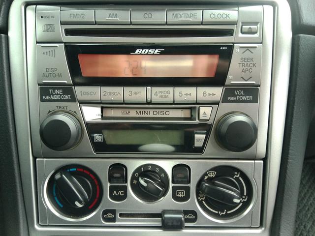 ロードスター RS 最終型!6速MT!チタニウムグレーメタリックII ブラックレザーシート BOSEサウンドシステムCD/MD スピーカー付きウインドデフレクター 専用16インチアルミ ETC Wエアバック(39枚目)