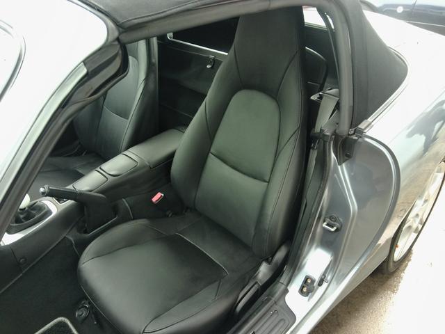 ロードスター RS 最終型!6速MT!チタニウムグレーメタリックII ブラックレザーシート BOSEサウンドシステムCD/MD スピーカー付きウインドデフレクター 専用16インチアルミ ETC Wエアバック(49枚目)