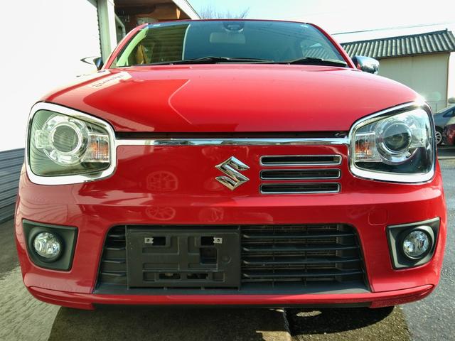 アルトターボＲＳ ベースグレード　インパネ５ＡＧＳ　レーダーブレーキサポート　Ｗエアバック　ＡＢＳ　衝突安全ボディ　ＨＩＤオートヘッドライト　スマートキー　プッシュスタート　メッキドアミラーカバードアハンドルガード　シートヒーター（9枚目）