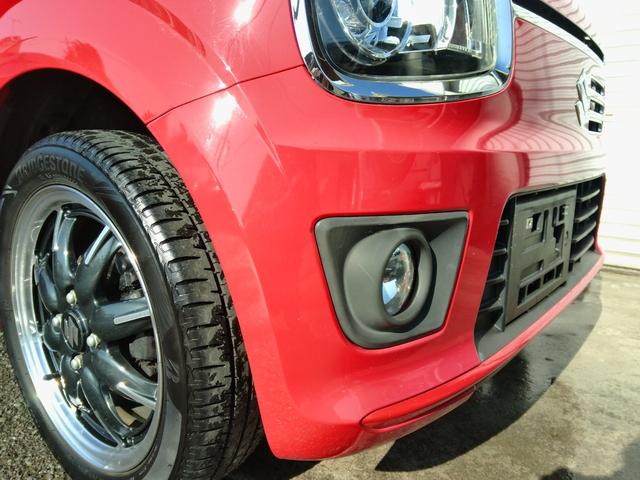 アルトターボＲＳ ベースグレード　インパネ５ＡＧＳ　レーダーブレーキサポート　Ｗエアバック　ＡＢＳ　衝突安全ボディ　ＨＩＤオートヘッドライト　スマートキー　プッシュスタート　メッキドアミラーカバードアハンドルガード　シートヒーター（14枚目）