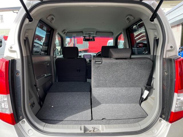 AZワゴン Bカメラ スマートキー ダウンサス 革巻ステアリング ETC ライトレベライザー シェードガラス アームレスト 社外アルミ(37枚目)