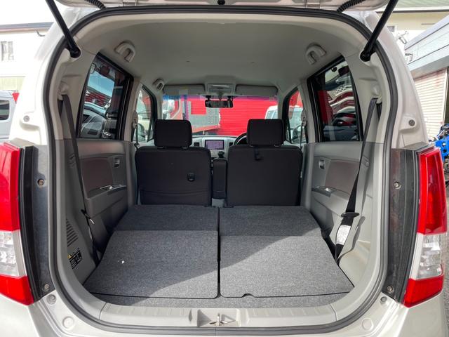 AZワゴン Bカメラ スマートキー ダウンサス 革巻ステアリング ETC ライトレベライザー シェードガラス アームレスト 社外アルミ(38枚目)