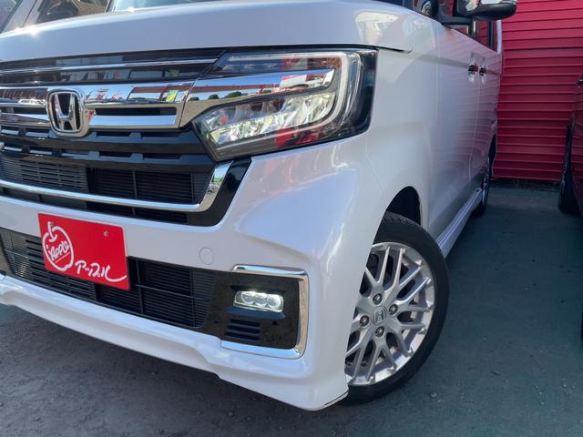 Ｎ－ＢＯＸカスタム Ｌターボ　衝突軽減Ｂ　ＬＫＡＳ　両側Ｐスライド　レーダークルーズ　障害物センサー　シートヒーター　Ａブレーキホールド　ハーフレザーシート　ＥＴＣ　スマートキー　シェードガラス　シートバックテーブル　純１５ＡＷ（46枚目）