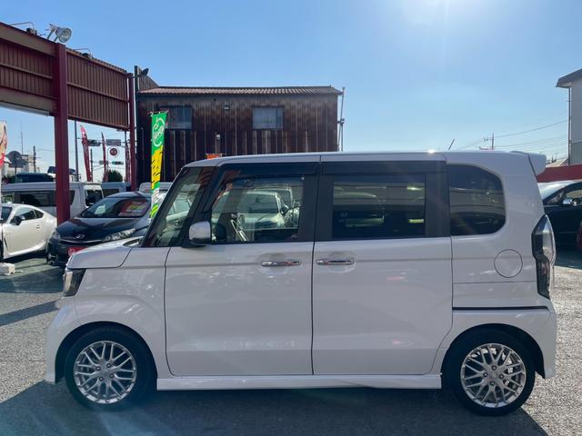 Ｎ－ＢＯＸカスタム Ｌターボ　衝突軽減Ｂ　ＬＫＡＳ　両側Ｐスライド　レーダークルーズ　障害物センサー　シートヒーター　Ａブレーキホールド　ハーフレザーシート　ＥＴＣ　スマートキー　シェードガラス　シートバックテーブル　純１５ＡＷ（59枚目）