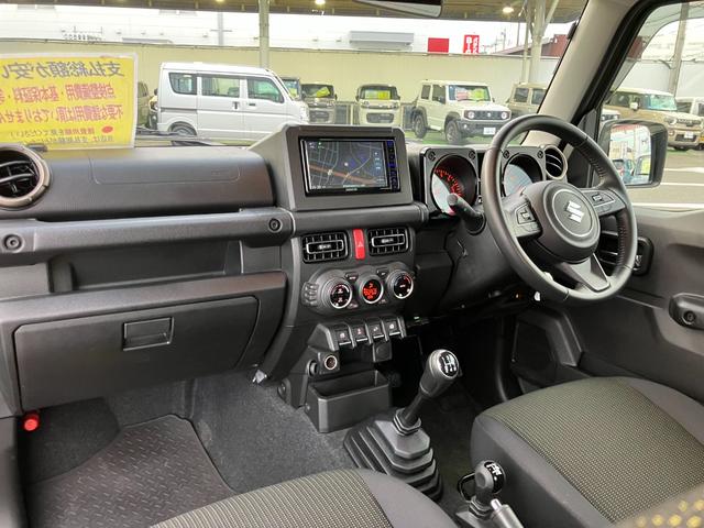ジムニー ＸＣ　車検整備付　ワンオーナー　マニュアル車　ＬＥＤヘッドライト　バックカメラ　前後ドラレコ　純正７型フルセグＴＶナビ　純正１６インチアルミホイール　ＥＴＣ車載器　シートヒーター　オートハイビーム（6枚目）