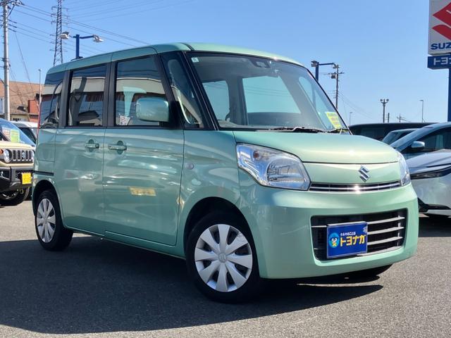 スペーシア Ｘ　７インチナビ　フルセグＴＶ　被害軽減ブレーキ　前後ドラレコ　両側ＰＳＤ　ＥＴＣ　ＨＩＤ　キーフリー　アイドリングストップ　車検令和９年５月　雹凹み（3枚目）