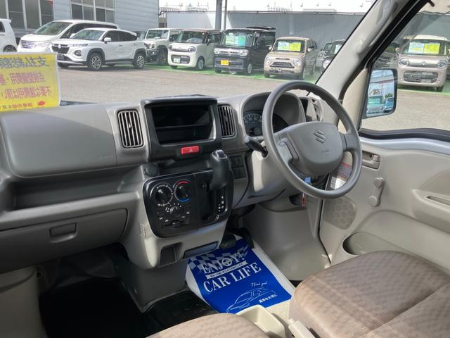 エブリイ ＰＡ　被害軽減ブレーキＲＢＳ付　５ＡＧＳ　エアコン　パワステ　エアバッグ　ＡＢＳ　フロアマット　ドアバイザー　車検整備付　走行３４１１２ＫＭ（6枚目）