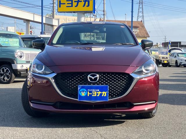 MAZDA2 15S 純正7インチナビ フルセグTV バックカメラ キーフリー LEDライト 前後コーナーソナー ETC BSM マット Bluetooth ステアリングスイッチ SCBS 前側ドラレコ(2枚目)