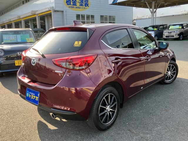 MAZDA2 15S 純正7インチナビ フルセグTV バックカメラ キーフリー LEDライト 前後コーナーソナー ETC BSM マット Bluetooth ステアリングスイッチ SCBS 前側ドラレコ(3枚目)