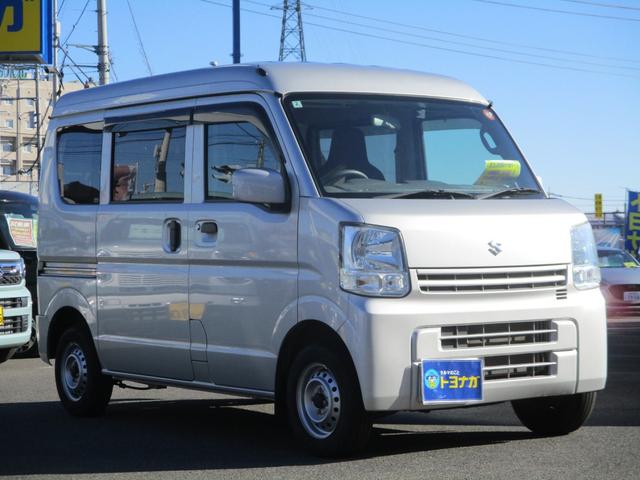 エブリイ ＰＣリミテッド　７インチナビ　ワンセグＴＶ　キーレス　ドラレコ　フロアマット　ドアバイザー　パワーウィンドー　タイヤ４本新品交換　雹凹み（3枚目）