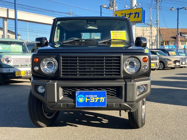 ジムニー ＸＣ　純正８インチナビ　フルセグＴＶ　バックカメラ　ＬＥＤライト　シートヒーター　クルコン　ＥＴＣ　マットバイザー　純正アルミ１６インチ　ワンオーナー　新車保障継承付　ＤＳＢＳ　キーフリー　走行１６００ＫＭ（2枚目）