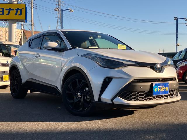 Ｃ－ＨＲ Ｇ　モード　ネロ　セーフティプラスＩＩ　純正８インチナビ　パノラミックモニター　ＬＥＤライト　ハーフレザーシート　シートヒーター　セーフティセンス　ＡＣＣ　ＢＳＭ　ＥＴＣ　ソナー　前後ドラレコ　車検Ｒ９年５月　走行２１８３８ＫＭ（3枚目）