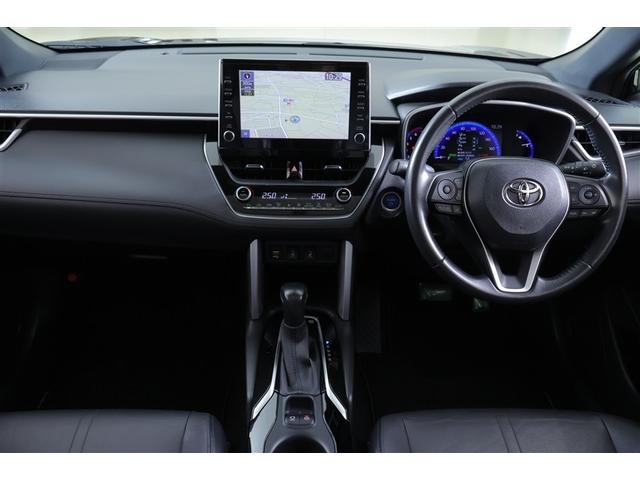 カローラクロス ハイブリッド　Ｚ　ムーンルーフ　元試乗車　ＡＣ１００Ｖ電源　衝突軽減Ｂ　記録簿有　スマキ－　半レザー　Ｂモニター　アクティブクルーズコントロール　メモリナビ　イモビ　ＬＥＤ　ＡＣ　運転席Ｐシート　メディアプレイヤー接続（5枚目）