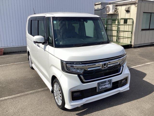 N-BOXカスタム Lターボ 両側PWスライドドア Bモニタ Iストップ 禁煙 セキュリティー クルーズコントロール ナビTV キーレスエントリー VSA ベンチS LEDランプ 助手席エアバック ターボモデル ワンセグテレビ(6枚目)