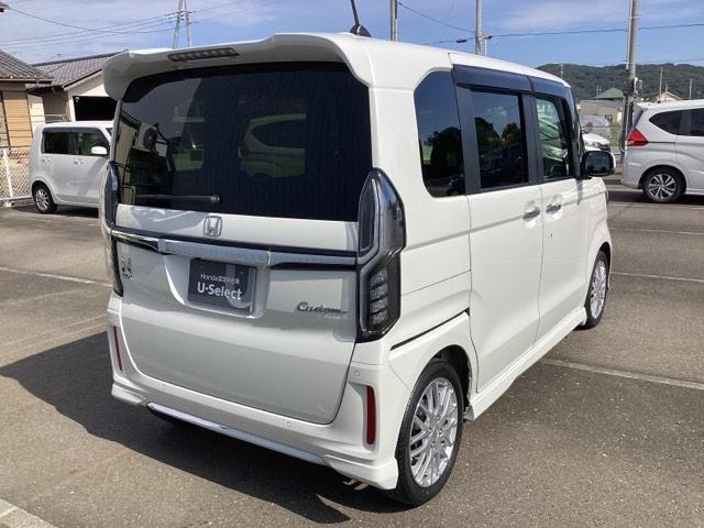 N-BOXカスタム Lターボ 両側PWスライドドア Bモニタ Iストップ 禁煙 セキュリティー クルーズコントロール ナビTV キーレスエントリー VSA ベンチS LEDランプ 助手席エアバック ターボモデル ワンセグテレビ(8枚目)