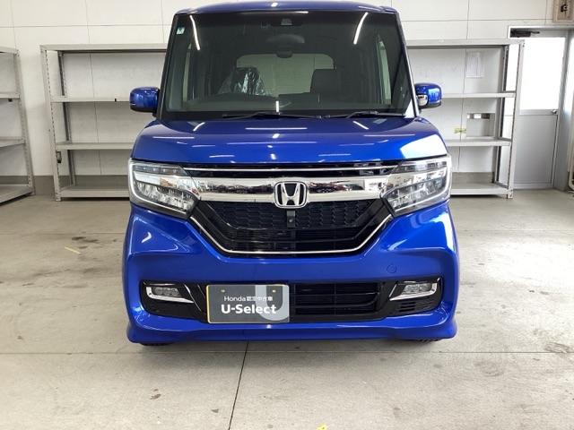Ｎ－ＢＯＸカスタム Ｇ・ＥＸターボホンダセンシング　禁煙　Ｒカメ　前席シートヒーター　クルコン　ナビＴＶ　サイドエアバッグ　タ－ボ　ＬＥＤヘットライト　ＥＴＣ　Ｆセグ　横滑り防止　パワーステアリング　ＤＶＤ再生可　ＡＣ（2枚目）