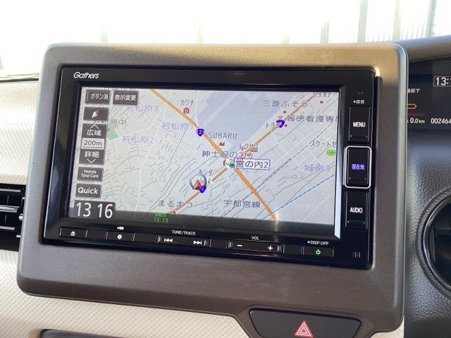 N-BOX L 衝突回避支援ブレーキ I-STOP ドラレコ付 PW パワステ Sヒーター スマ-トキ- Bカメ 地デジTV ナビ&TV 横滑り防止 ETC車載器 LEDライト エアコン付き DVD Wエアバック(10枚目)