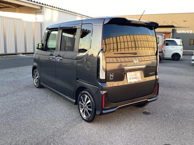 Ｎ－ＢＯＸカスタム ベースグレード　Ｗ電動ドア　ＵＳＢ接続　ＣＭＢＳ　Ｄレコ　ベンチシート　オートエアコン　スマートキ　ＬＥＤ　盗難防止装置　クルコン　ＥＴＣ　バックカメラ　フルセグＴＶ　パワーステアリング　エアバッグ（9枚目）