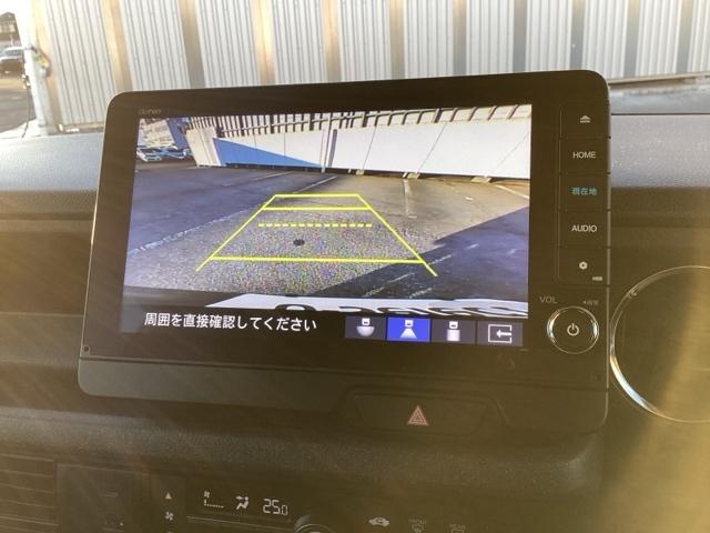 Ｎ－ＢＯＸカスタム ベースグレード　Ｗ電動ドア　ＵＳＢ接続　ＣＭＢＳ　Ｄレコ　ベンチシート　オートエアコン　スマートキ　ＬＥＤ　盗難防止装置　クルコン　ＥＴＣ　バックカメラ　フルセグＴＶ　パワーステアリング　エアバッグ（22枚目）