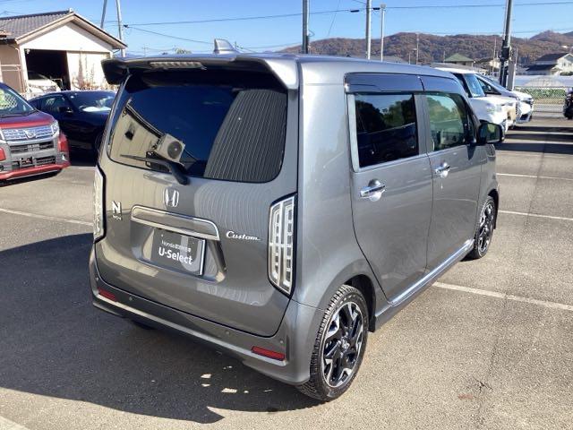 Ｎ－ＷＧＮカスタム Ｌ・ターボホンダセンシング　ブレーキサポート　盗難警報装置　横滑り防止機能　禁煙　サイドエアバック　クルーズＣ　クリアランスソナ　ＬＥＤヘッド　シ－トヒ－タ－　タ－ボ　ＡＡＣ　Ａストップ　ＡＢＳ（8枚目）