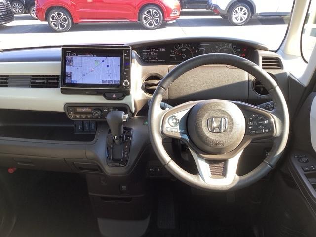 Ｎ－ＢＯＸ Ｌ・ターボコーディネートスタイル　クリアランスソナー　アイドリングストップ　１オーナー　ＤＶＤ再生　ナビＴＶ　禁煙　シートヒーター　スマートキープッシュスタート　両側電動ドア　ターボ　キーフリー（17枚目）