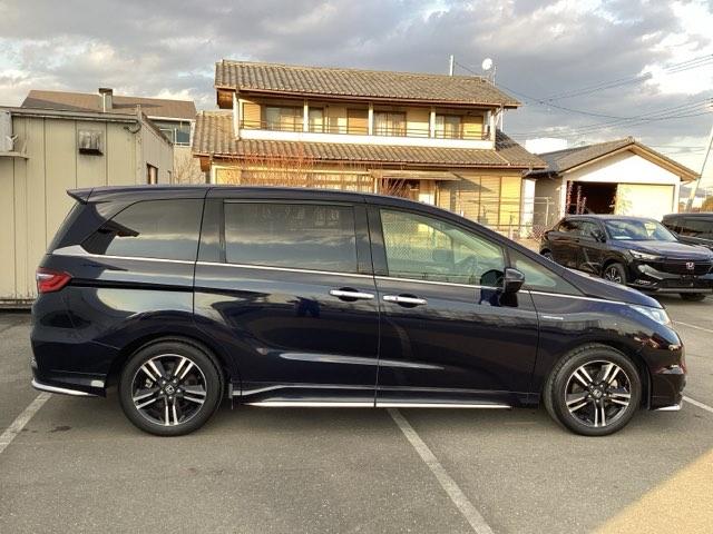 オデッセイハイブリッド ハイブリッドアブソルート・ホンダセンシンアドバンスP 衝突被害軽減 オートクルーズコントロール スマ-トキ- ナビTV AAC VSA 360度カメラ 盗難防止装置 Pアシスト DVD再生 三列シート(4枚目)