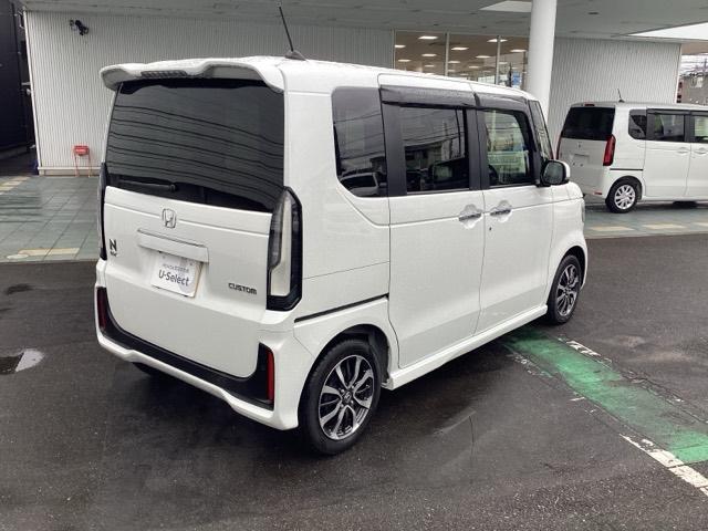 Ｎ－ＢＯＸカスタム ベースグレード　Ｗ電動ドア　ＵＳＢ接続　ＣＭＢＳ　Ｄレコ　ベンチシート　オートエアコン　スマートキ　ＬＥＤ　盗難防止装置　クルコン　ＥＴＣ　バックカメラ　フルセグＴＶ　パワーステアリング　エアバッグ（31枚目）