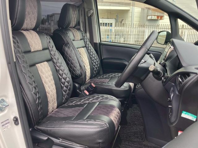 ヴォクシー ZS 禁煙/トヨタセーフティセンス/モデリスタエアロ/両側電動スライドドア/10インチナビ/11.4インチ後席モニター/バックカメラ/ETC/2022年製タイヤ/HID/TEIN車高調/黒革調シートカバー(12枚目)