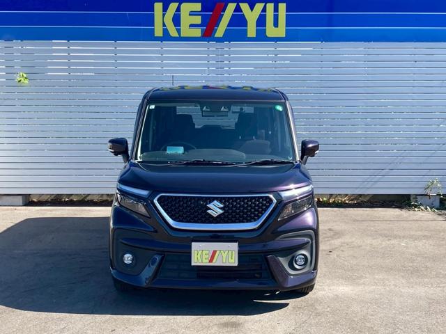 ソリオバンディット ハイブリッドMV 禁煙/デュアルカメラブレーキサポート/9インチディスプレイオーディオ/フルセグTV/両側電動スライドドア/2021年製タイヤ/全方位モニター/プッシュスタート/スペアキー/記録簿3枚/保証書(4枚目)