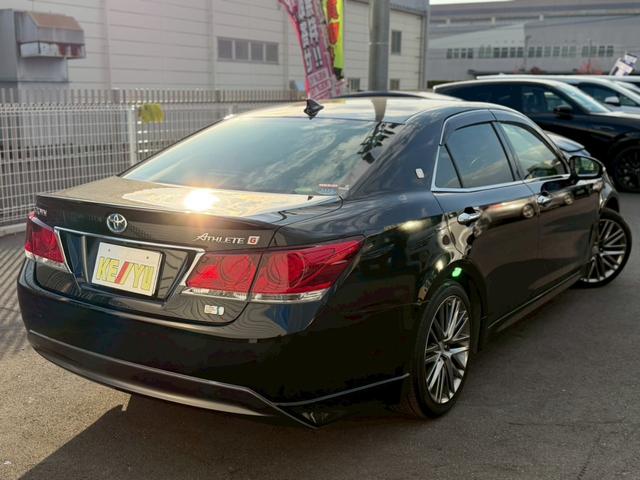 クラウンハイブリッド アスリートＧ　禁煙／トヨタセーフティセンス／９インチナビ／フルセグＴＶ／ＥＴＣ／バックカメラ／ＢＬＵＥＴＯＯＴＨ／純正ドラレコ／クルコン／電動黒革シート／ＬＥＤ／フォグ／盗難防止／スペアキー／記録簿／保証書（4枚目）