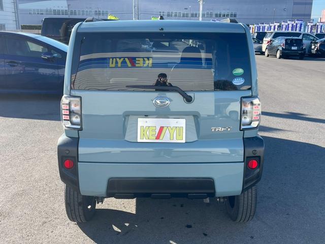 タフト Gターボ 禁煙/スマートアシスト/ルーフレール/ターボ/純正メモリーナビ/フルセグTV/全方位モニター/ETC/ソナー/シートヒーター/LED/フォグ/スペアキー/プッシュスタート/マット/バイザー/(8枚目)