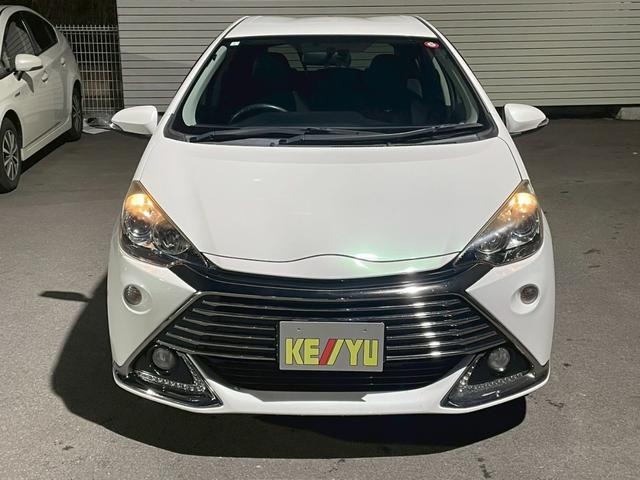 アクア Ｇ　Ｇ’ｓ　禁煙／メモリーナビＭＤＶ－Ｚ７００Ｗ／フルセグＴＶ／ＢＬＵＥＴＯＯＴＨ／ＥＴＣ／バックカメラ／２０２５年製タイヤ／純正１７インチアルミ／キーフリー／ハーフレザーシート／フォグ／記録簿／マット／バイザー（5枚目）