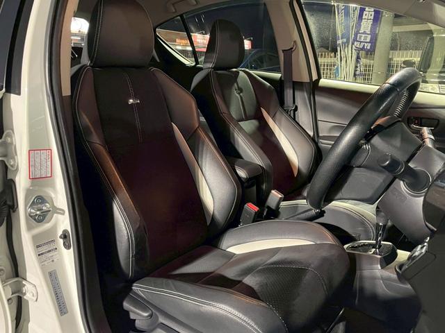 アクア Ｇ　Ｇ’ｓ　禁煙／メモリーナビＭＤＶ－Ｚ７００Ｗ／フルセグＴＶ／ＢＬＵＥＴＯＯＴＨ／ＥＴＣ／バックカメラ／２０２５年製タイヤ／純正１７インチアルミ／キーフリー／ハーフレザーシート／フォグ／記録簿／マット／バイザー（12枚目）