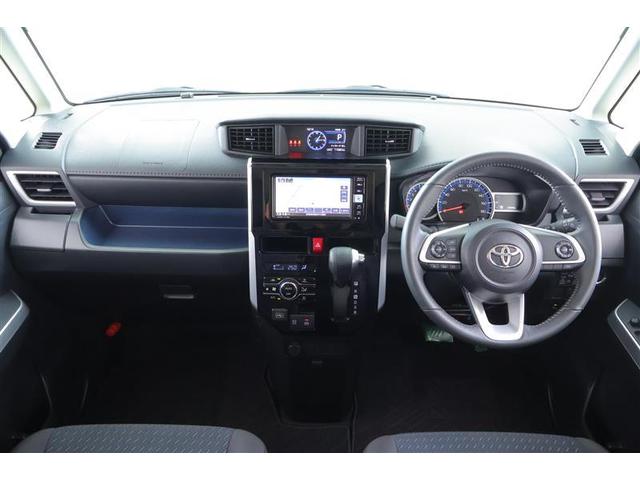 ルーミー カスタムG アイドリング 両側電動SD LEDヘット バックビューモニター 衝突回避ブレーキ 地デジ スマートキー メモリナビ クルーズコントロール 点検記録簿 DVD ETC ドライブレコーダー 1オーナー(4枚目)