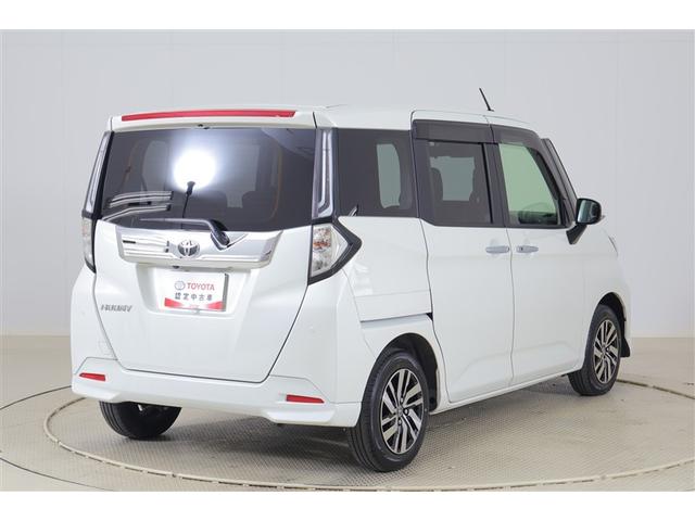 ルーミー カスタムG アイドリング 両側電動SD LEDヘット バックビューモニター 衝突回避ブレーキ 地デジ スマートキー メモリナビ クルーズコントロール 点検記録簿 DVD ETC ドライブレコーダー 1オーナー(3枚目)