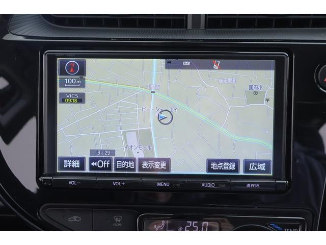 アクア S 衝突軽減B セキュリティー キーレススタート 両席エアバッグ スマートキーシステム バックモニタ ATエアコン VSC 地デジテレビ 運転席エアバッグ パワーウインドー ETC付 パワステ ABS(6枚目)