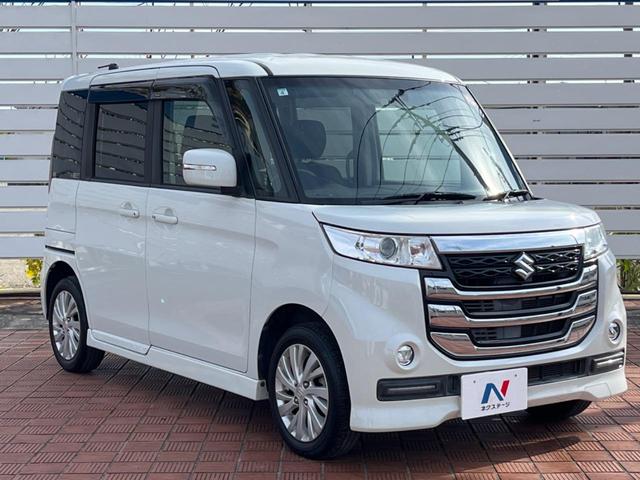 スペーシアカスタムZ ベースグレード 両側電動ドア 衝突被害軽減システム シートヒーター スマートキー HIDヘッド ETC 純正14インチアルミ 車線逸脱警報 オートライト オートエアコン Bluetooth CD DVD再生(17枚目)