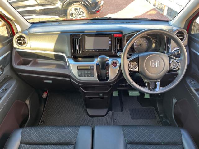 N-WGNカスタム G・Lパッケージ 純正SDナビ バックカメラ 禁煙車 ハーフレザーシート ドラレコ HIDヘッド ETC クルコン 純正14インチアルミ オートライト オートエアコン Bluetooth CD DVD再生 フルセグ(2枚目)