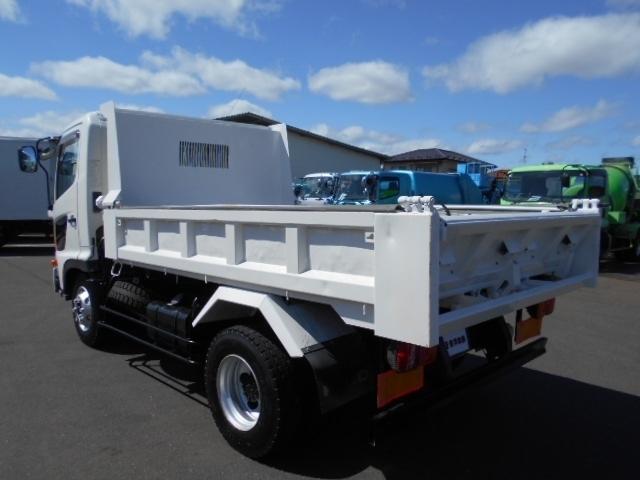 ヒノレンジャー 　Ｌゲートダンプ／Ｆゲートダンプ　上物新明和製　積載３．７５ｔ　電動コボレーン付　走行７．３万ｋｍ　６速ミッション（5枚目）