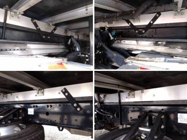 ファイター 　ＰＧ付冷蔵冷凍車　上物東プレ製（Ｒ４０４Ａ）　－３０℃設定　５．８ｍワイドボディ　積載２．８ｔ　荷台寸法５８４×２３５×１９２　荷台床アルミ張り　ラッシングレール２段　水抜き穴２つ　新明和製格納ＰＧ付（40枚目）