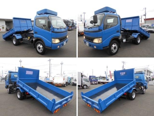 デュトロ 　ローダーダンプ／セーフティダンプ　上物花見台製　積載３．８ｔ　ワイドボディ　荷台寸法：３３１×２０１×３５　シートキャリア　走行９．４万ｋｍ（9枚目）