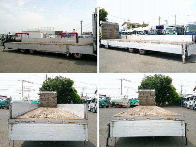 ギガ 　アルミブロック平ボディ　上物昭和車体製　荷台寸９６０ｘ２３６ｘ４８　荷台床木張り　横ネタ鉄製　積載１４．１ｔ　４軸低床　２デフ　リターダー付　後輪エアサス　アオリ５方開　ＥＴＣ通電確認済み（23枚目）