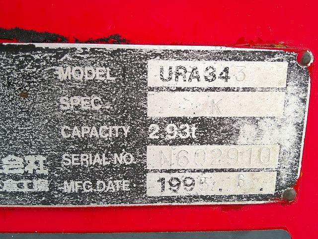 いすゞ 　クレーン付きセルフローダー　上物古河ユニック製　３段ブーム　ラジコン付（無線）　２．９ｔ吊　フックイン　荷台寸５９９ｘ２１５　積載２．６ｔ　セーフティローダー（スライドボディ）　ウインチ付（37枚目）