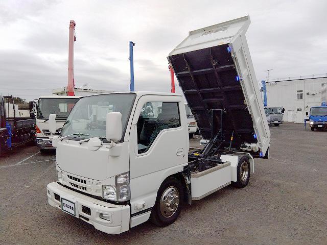 エルフトラック 　低床ダンプ　上物新明和製　荷台寸法３０５×１６０×３７　積載３ｔ　４ナンバー　６速ミッション　走行１４．３万ｋｍ　タイヤサイズ２０５／７５Ｒ１６（27枚目）