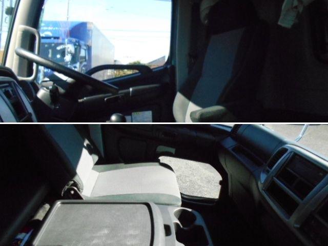 ヒノレンジャー  ヒアブクレーン付深ダンプ ヒアブクレーン(099) チューリップ型グラップル 回転式グラップル トップシート有 極東開発製深ダンプ 土砂禁 積載5.1t 増トン車 走行8.4万km ダンプ後方下開き(17枚目)