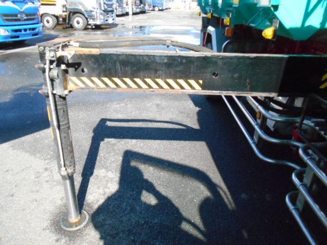 ヒノレンジャー  ヒアブクレーン付深ダンプ ヒアブクレーン(099) チューリップ型グラップル 回転式グラップル トップシート有 極東開発製深ダンプ 土砂禁 積載5.1t 増トン車 走行8.4万km ダンプ後方下開き(46枚目)