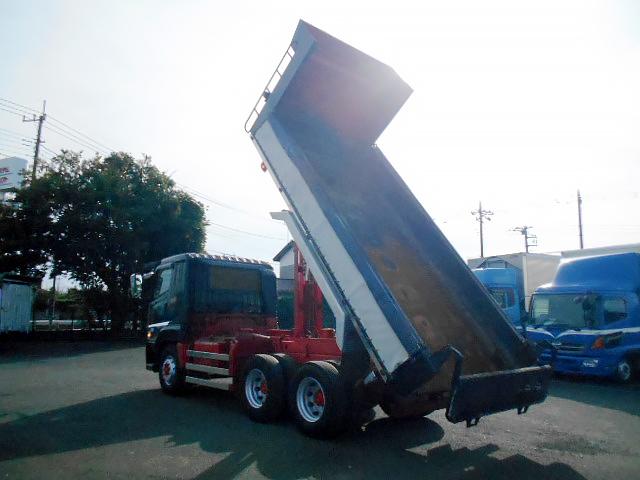 スーパーグレート 大型ダンプ 上物新明和製 荷台内寸530x230 積載9t 2デフ 7速ミッション 走行38万km エンジン出力350PS ターボ車(21枚目)