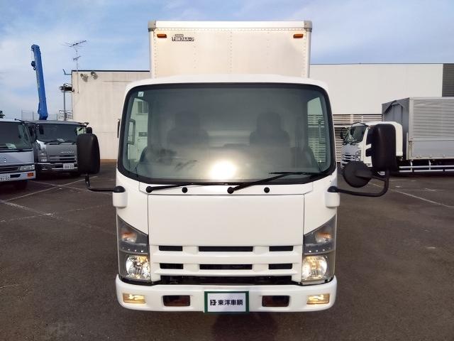 エルフトラック 跳ね上げPG付アルミバン 上物日本フルハーフ 標準ロングボディ 積載2.95t 荷台寸法446×176×207 荷台床木張り パワーゲート日本フルハーフ製 左サイド扉 ラッシングレール1段 ハイキャブ(6枚目)