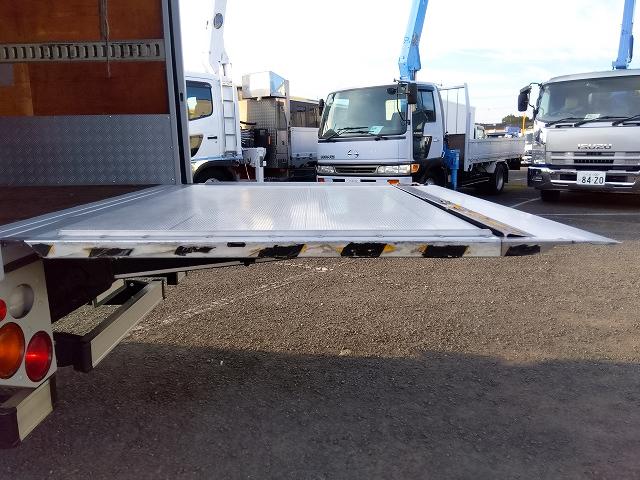 エルフトラック 跳ね上げPG付アルミバン 上物日本フルハーフ 標準ロングボディ 積載2.95t 荷台寸法446×176×207 荷台床木張り パワーゲート日本フルハーフ製 左サイド扉 ラッシングレール1段 ハイキャブ(43枚目)